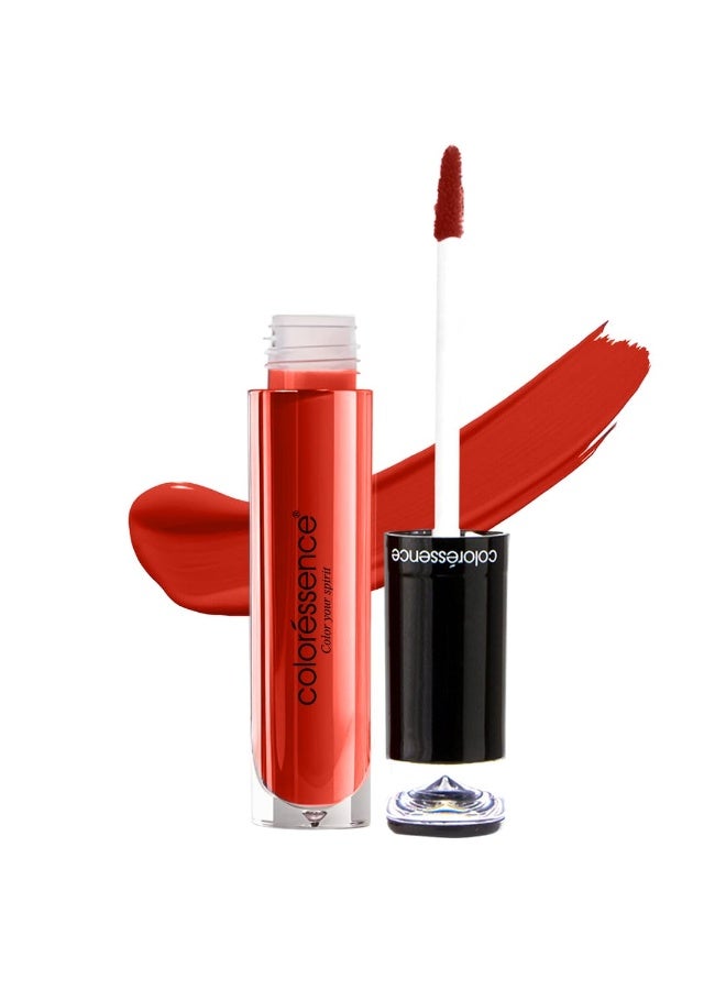Coloressence Liquid Transferproof Lipstick Lipstay Lip Color (Red Splash) | Matte Finish | Long Lasting | Waterproof | Fadeproof | Smudgeproof | Hydrating Formula - Image 3